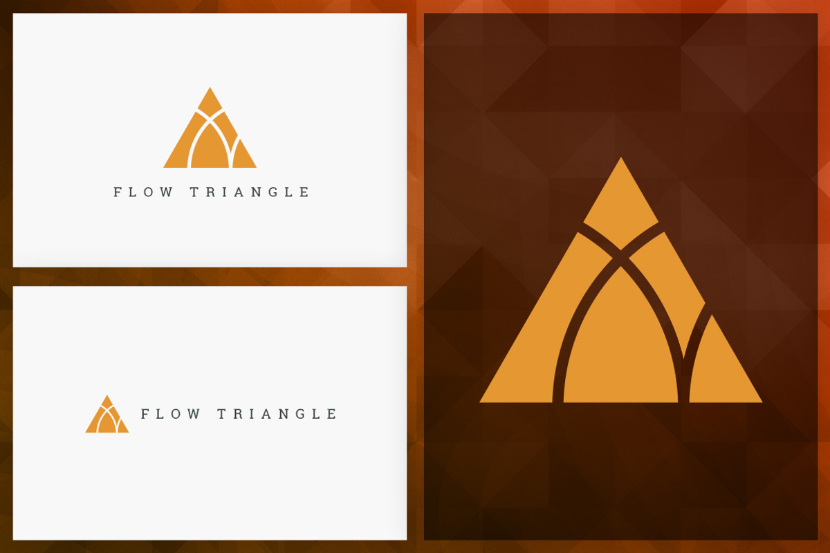 20 Triangle Logos - Filled edition, a Branding & Logo Template by VP Fonts (Photo 13 of 21)