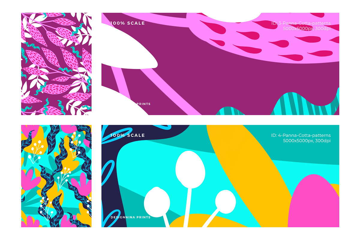 Panna Cotta Seamless Patterns, a Pattern Graphic by Designnina Shop (Photo 5 of 12)