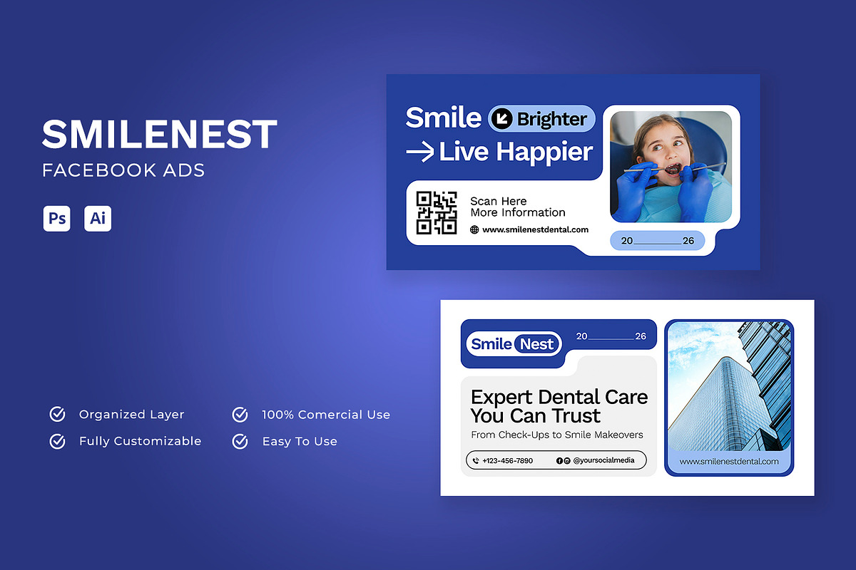 SmileNest Dental - Facebook Ads