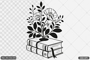Floral Book SVG PNG Bundle Vol. 1, an Illustration by Actual Pixel (Thumbnail 2 of 29)