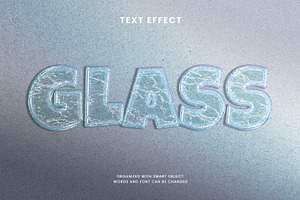 Transparent Glass Text Effect