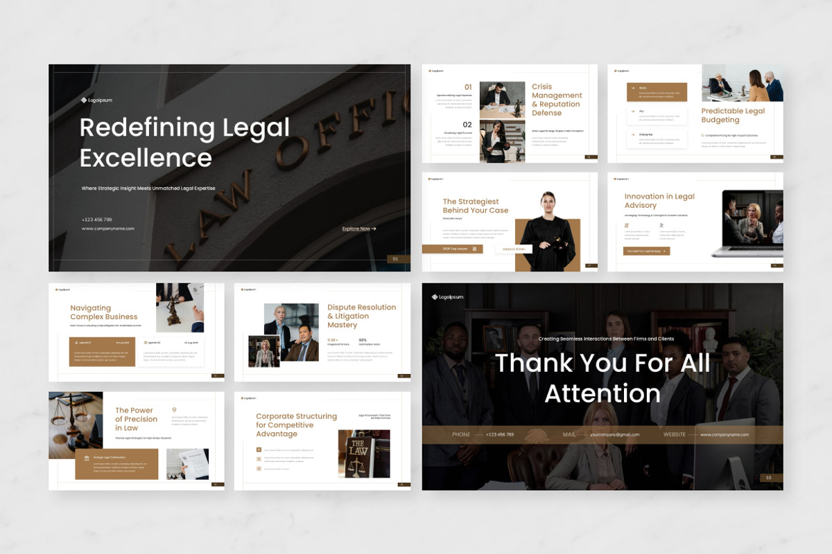 Law Firm and Consulting PowerPoint, a Presentation Template by Antstheme (Photo 2 of 2)