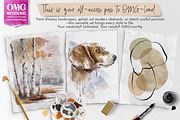 OMG Watercolours for Procreate, a Brushes & More by SketchWerx (Thumbnail 5 of 16)