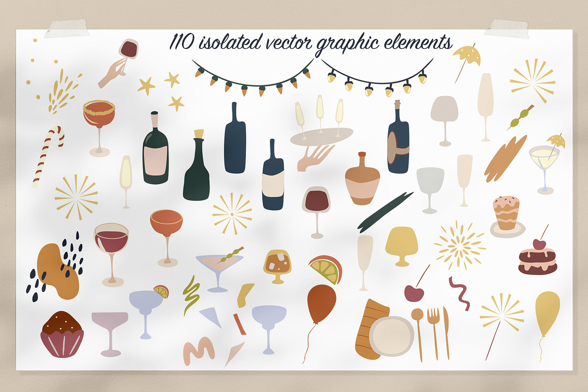 Party Time Set, an Object Graphic by PawLoveArt (Photo 3 of 14)