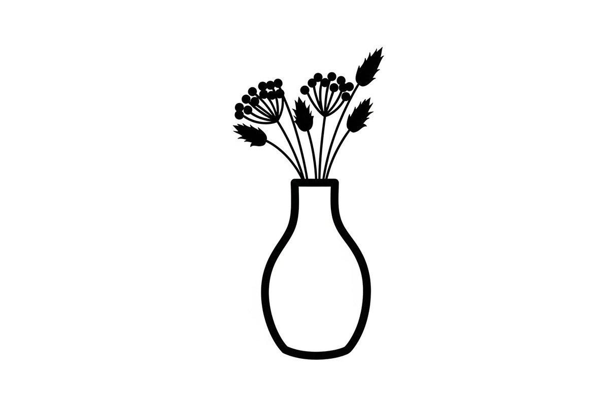 Flower Vase Silhouette Vector Bundle, an Illustration by Designs_River (Photo 32 of 51)