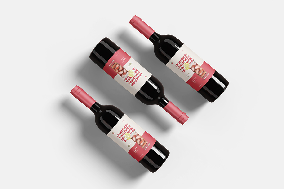 Glass Bottle Mockup, a Product Mockup by bimockup (Photo 5 of 6)