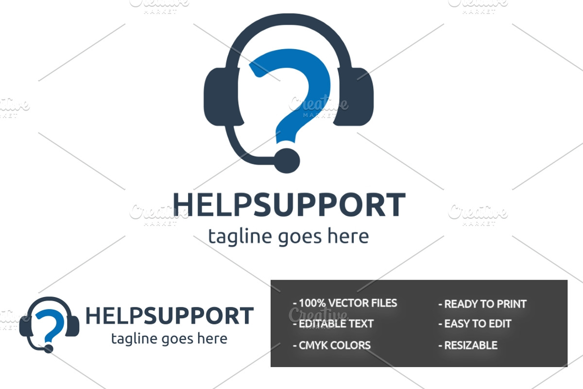 Help Support Logo, a Branding & Logo Template by Design_Planet