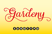 Gardeny, a Script Font by Eurotypo (Thumbnail 1 of 5)