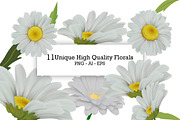 Handmade Vanilla Daisy Pattern, a Pattern Graphic by Design Unique (Thumbnail 4 of 7)