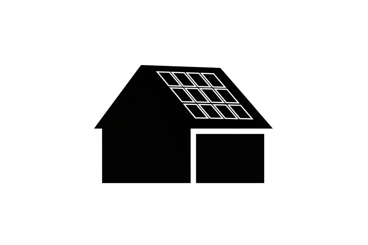 Solar Powered Home Silhouette Set, a Graphic by Designer_Momina (Photo 3 of 14)