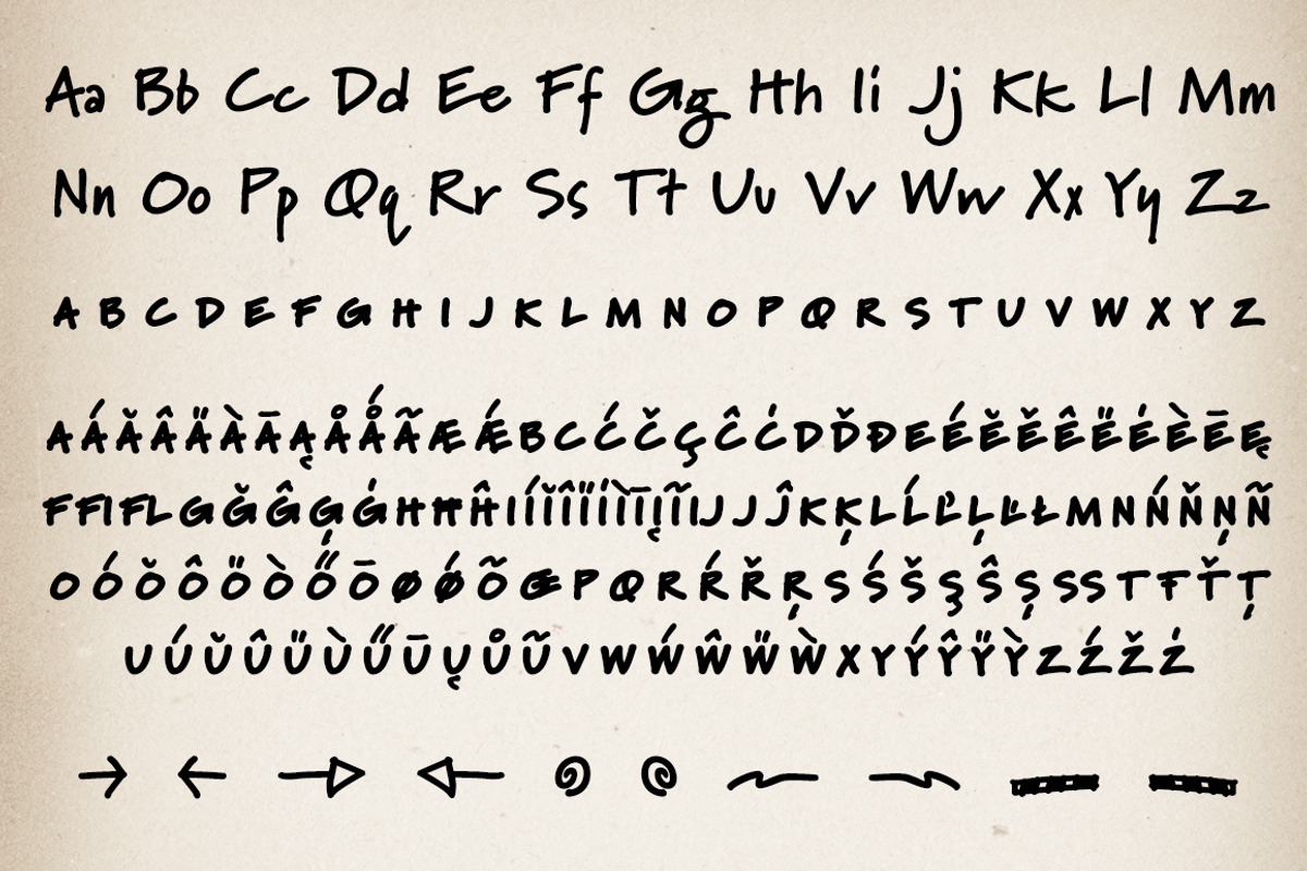Marydale Black, a friendly font family preview 4