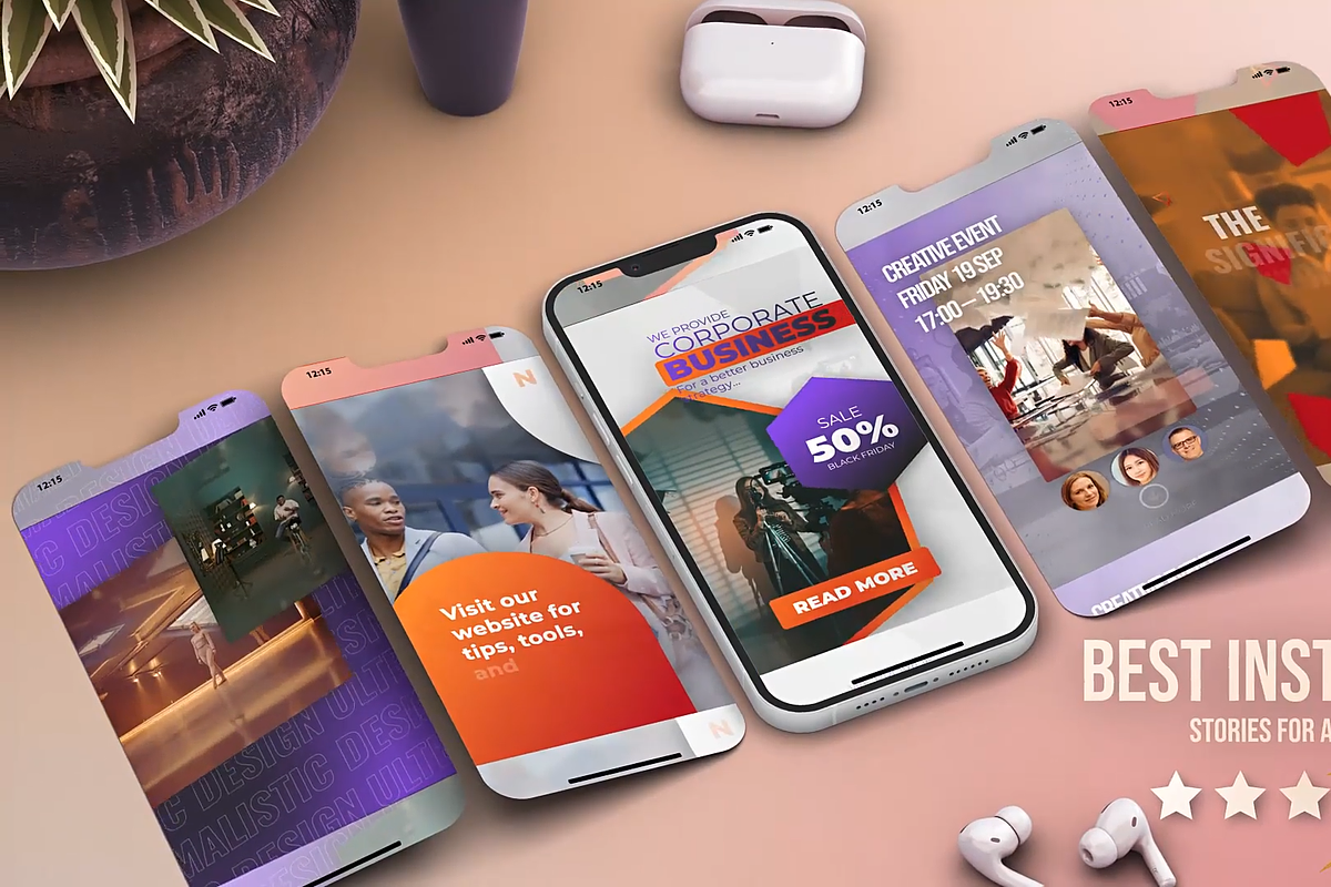Instagram Tiktok Reel After Effects, a Social Media Template by UInstrument (Photo 11 of 11)