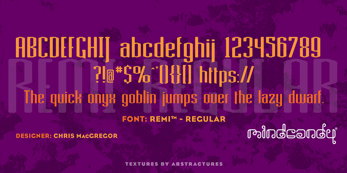 Remi™, a Sans Serif Font by MINDCANDY (Photo 1 of 3)