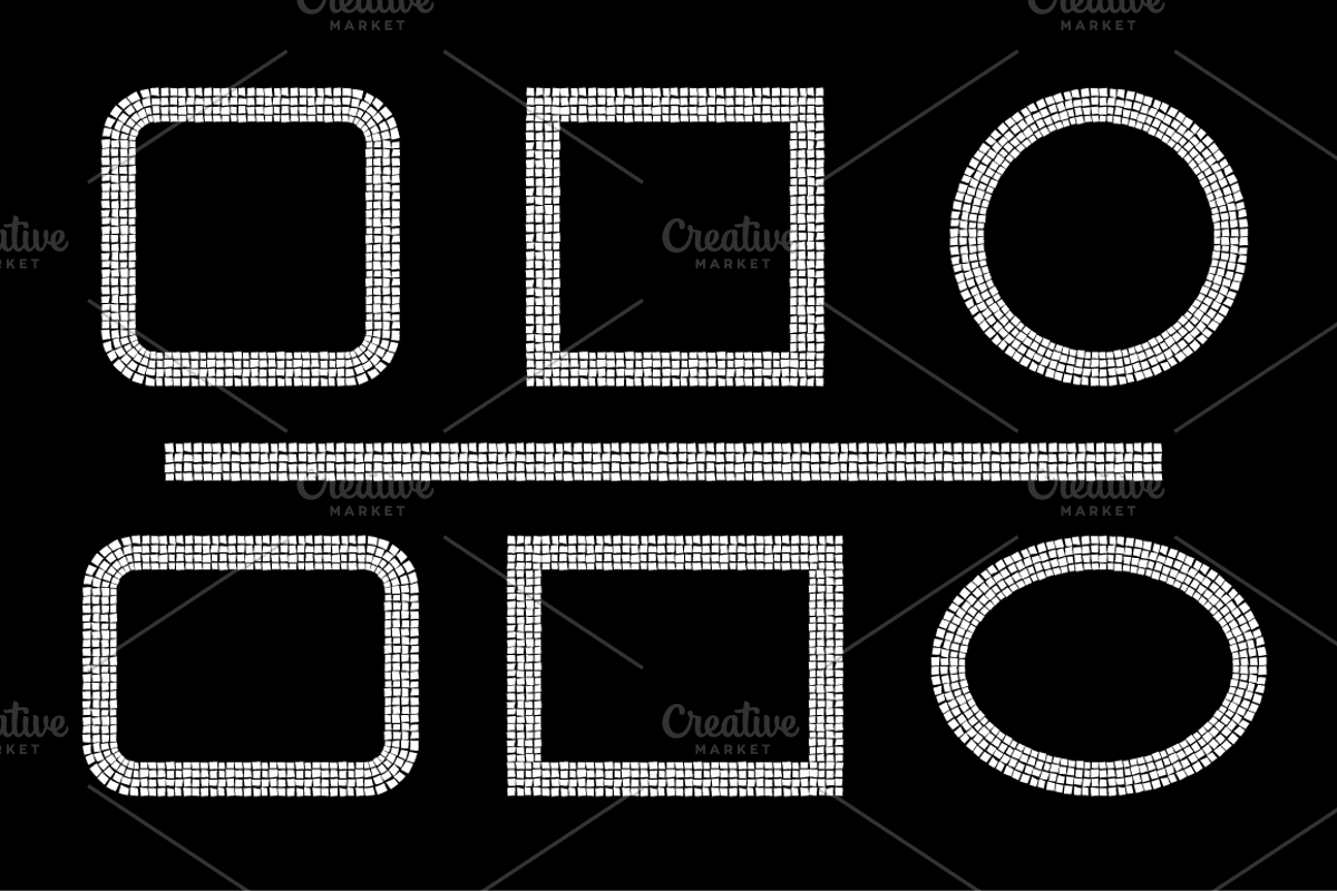 Metallic Mosaic Frames preview 4
