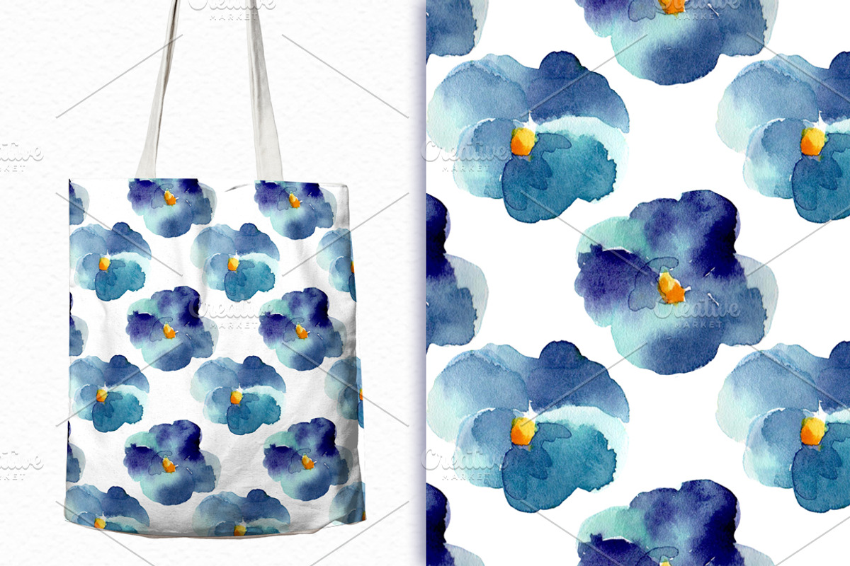 Watercolor violets, a Decorative Illustration by Colibri Watercolor (Photo 4 of 6)