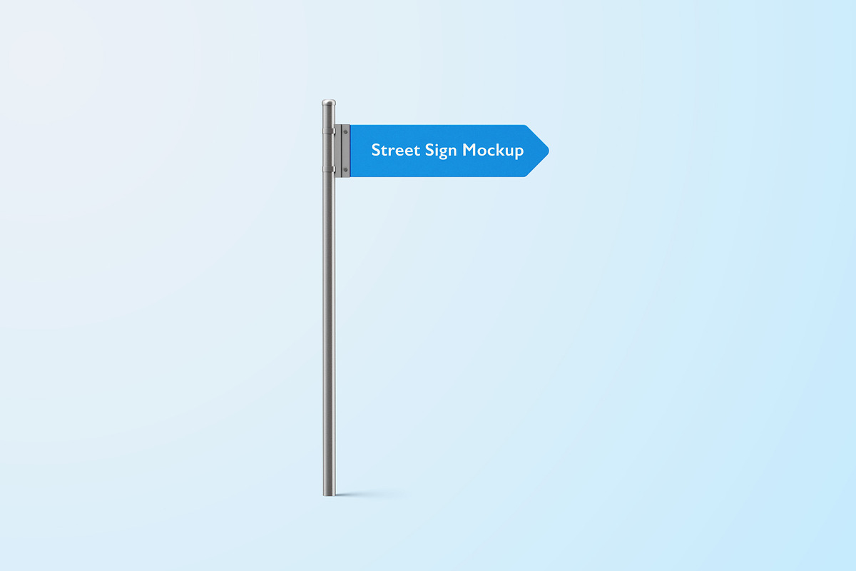 Street Direction Sign Mockup Set, a Product Mockup by Deeplab (Photo 5 of 10)