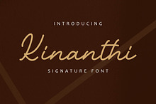 Kinanthi - Signature Font