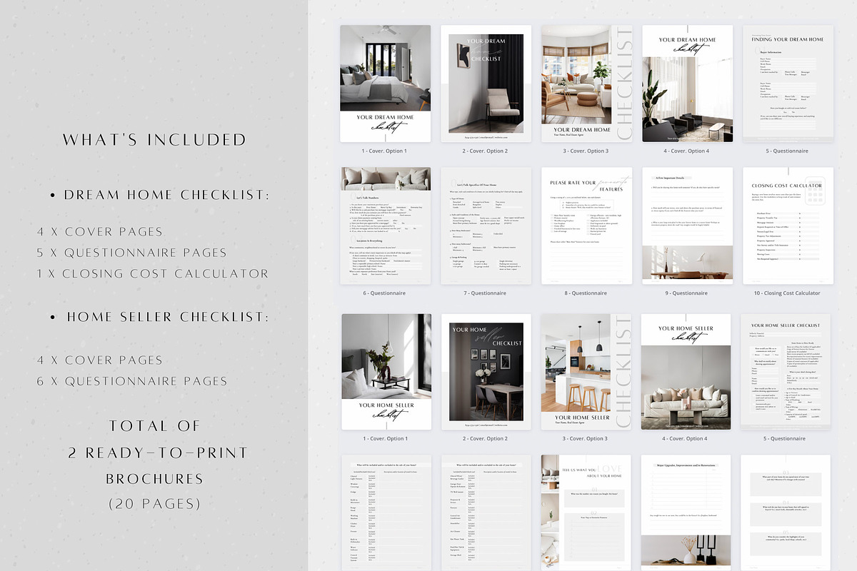 2 Real Estate Buyer Seller Checklist, a Marketing Template by ZoaniDesign (Photo 2 of 10)