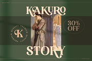 KAKURO Classy Serif Font, a Script Font by Storytype Studio (Thumbnail 5 of 9)