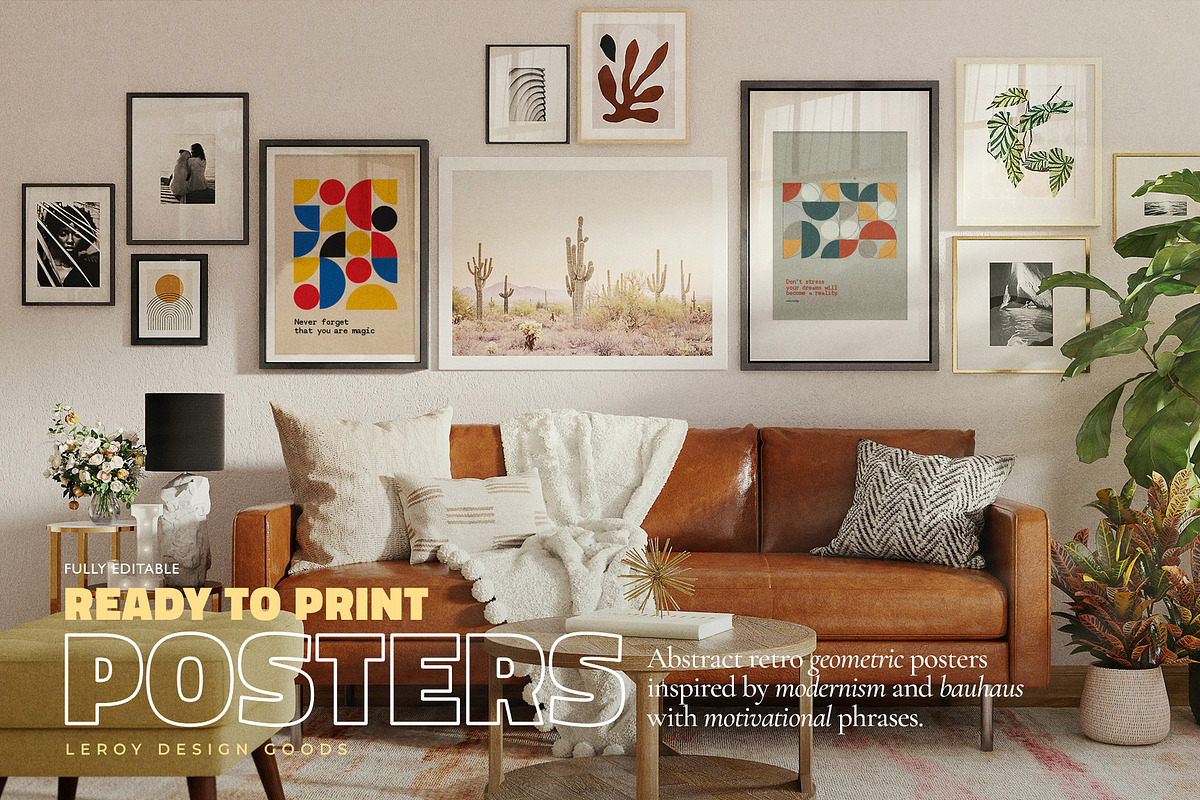 Abstract Geometric Posters, a Graphic by LEROY Design (Photo 4 of 7)