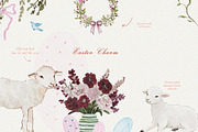 Hand Drawn Easter Watercolor Set, an Object Graphic by Laras Wonderland (Thumbnail 2 of 11)