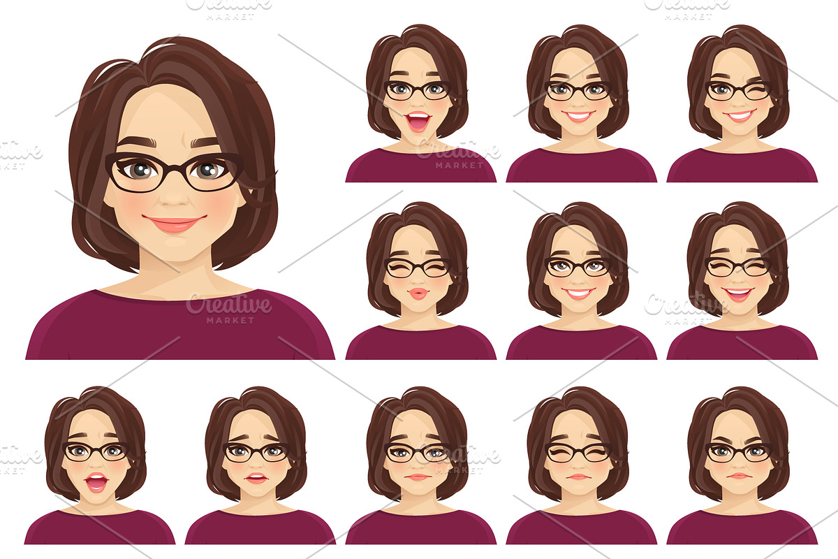 Business mature woman kit, a Technology Illustration by Volha Hlinskaya (Photo 8 of 9)