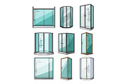 Various shower cabins featuring, an Object Graphic by pikepicture (Thumbnail 1 of 3)