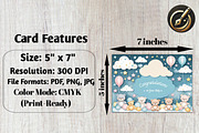 Baby Congrats Card 7x5, a Card Template by Print Haven (Thumbnail 1 of 4)