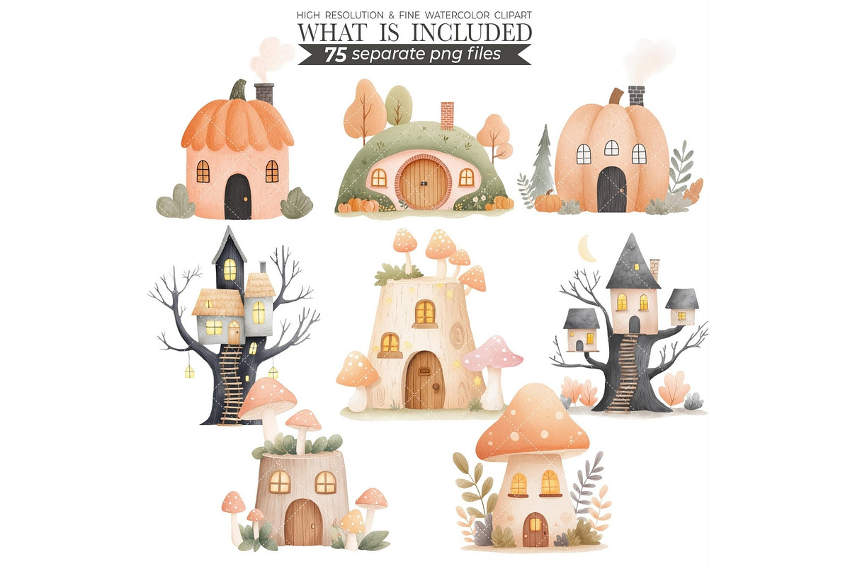 Cute Halloween Clipart, an Illustration by CharmClipart (Photo 6 of 8)