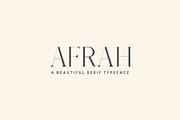 Afrah Serif Font Family Pack, a Serif Font by Creativetacos (Thumbnail 1 of 10)