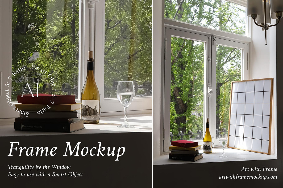 Window Serenity - Frame Mockup, a Product Mockup by ArtwithFrame (Photo 2 of 5)