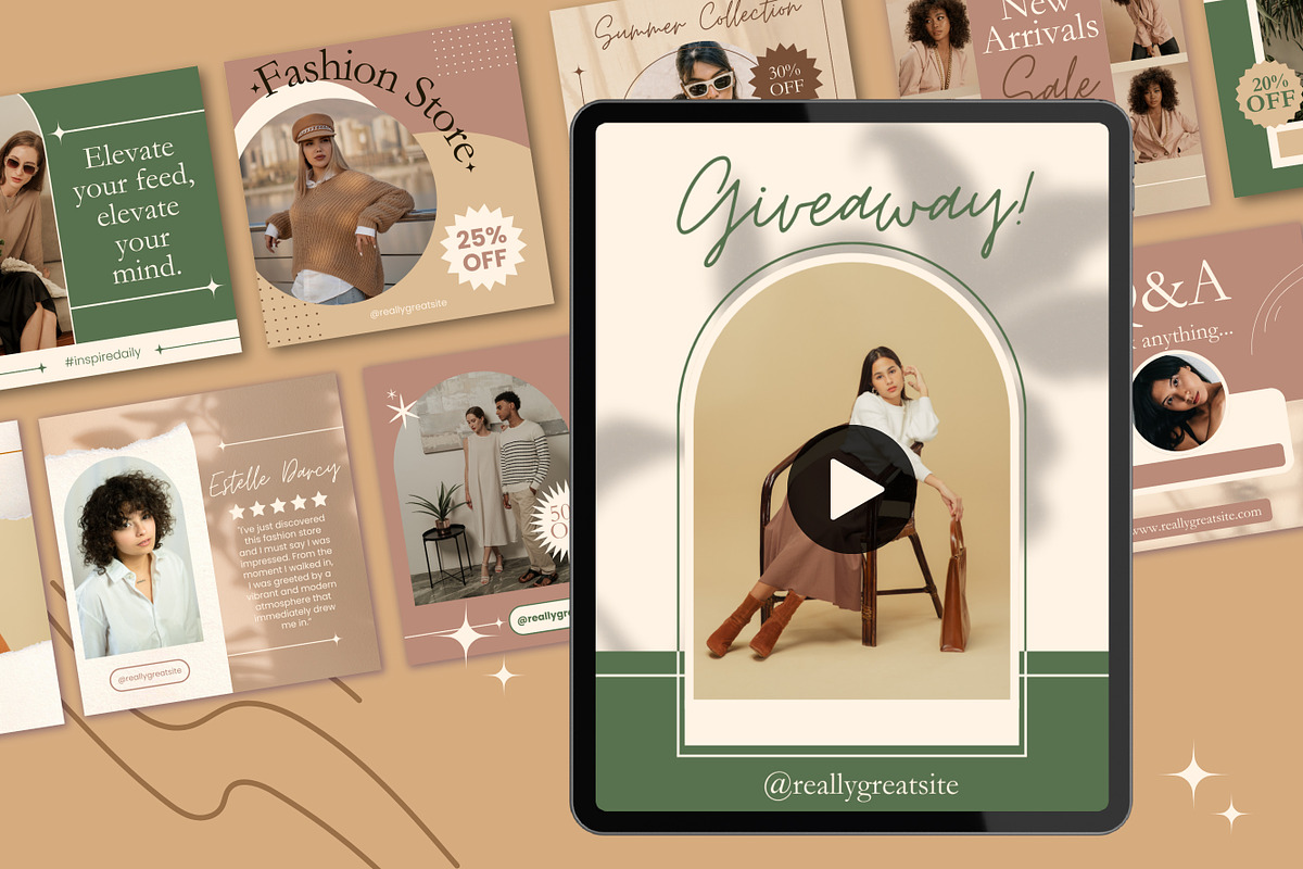 40 Animated Social Media Posts, a Templates & Theme by TemplateCastleStore (Photo 7 of 10)