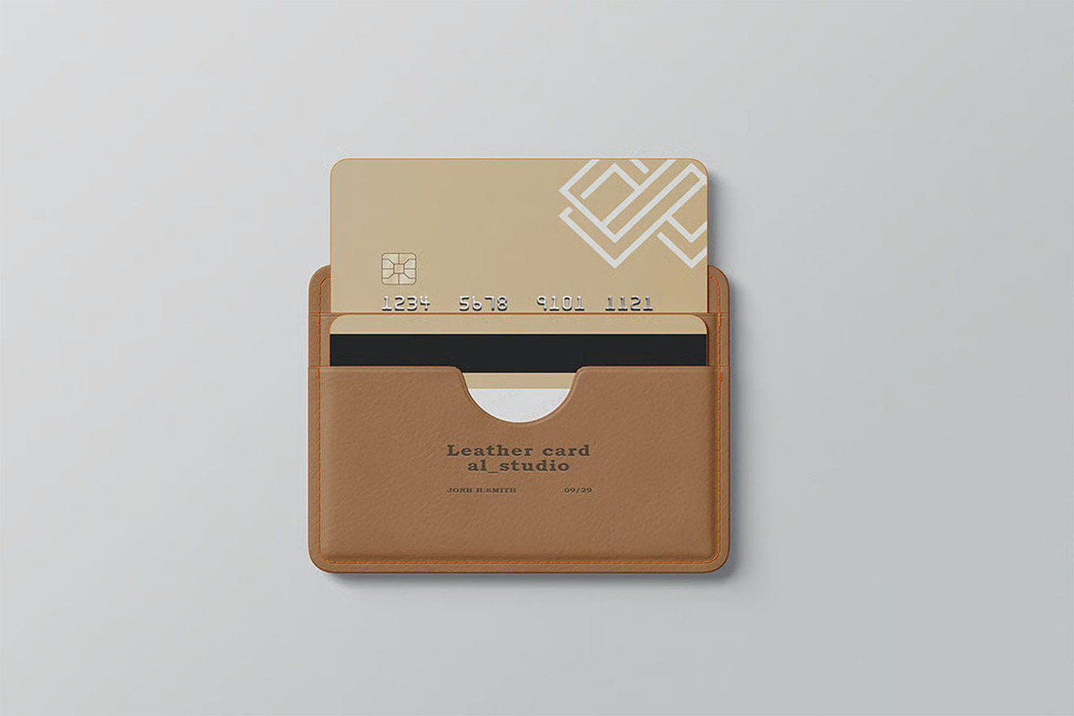 Leather Card Holder Mockup, an Advertising Mockup by zpackcreative (Photo 3 of 5)