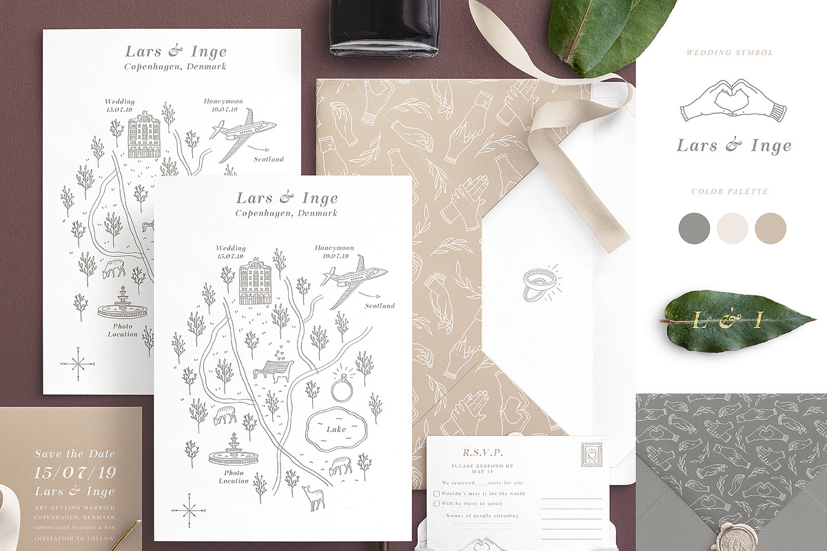 Wedding Map Creator, a Texture Illustration by Julia Dreams (Photo 4 of 13)