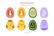 Happy Easter day vector collection, a Decorative Illustration by Peviotadesign (Thumbnail 11 of 14)