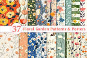 Floral Garden - Patterns & Posters, an Illustration by Dream Creation (Thumbnail 1 of 7)