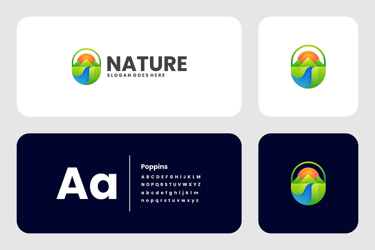 Gradient Modern Nature Logo Design, a Branding & Logo Template by Artnivora.Std (Photo 2 of 3)