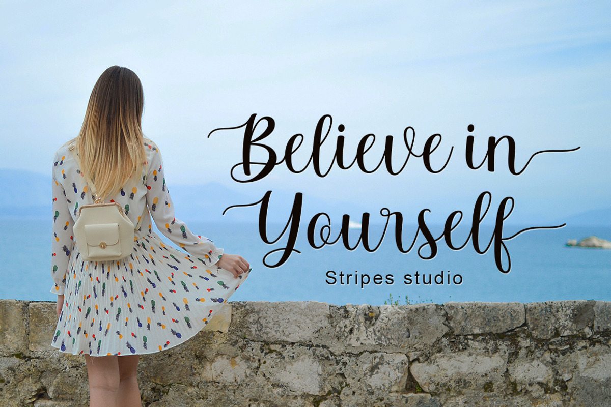 Revanie, a Script Font by Stripes Studio (Photo 2 of 7)