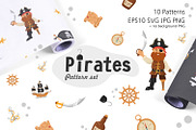 Pirates adventure - pattern set, a Pattern Graphic by KeronnArt (Thumbnail 1 of 15)