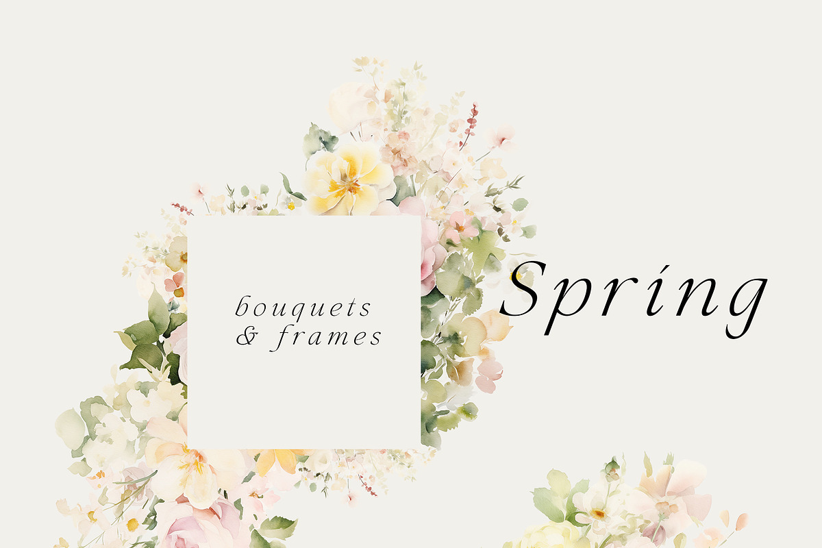 Watercolor Floral Bundle (45 in 1), a Decorative Illustration by Lana Elanor (Photo 61 of 180)