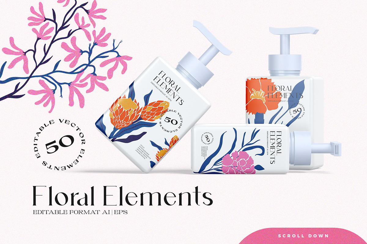 Trendy Flora Logo Kit, a Branding & Logo Template by KetteCreate (Photo 13 of 18)