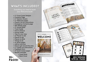 Airbnb Welcome Book Template 35pgs