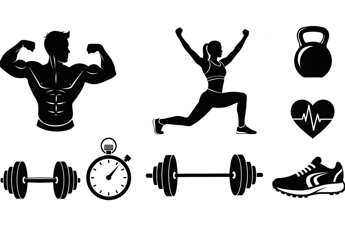 Ultimate Fitness Gym Vector Bundle, an Illustration by Creativeshirt (Photo 50 of 51)