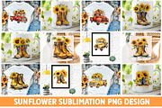 Sunflowers Sublimation Cliparts Set, an Object Graphic by Fokira (Thumbnail 2 of 2)