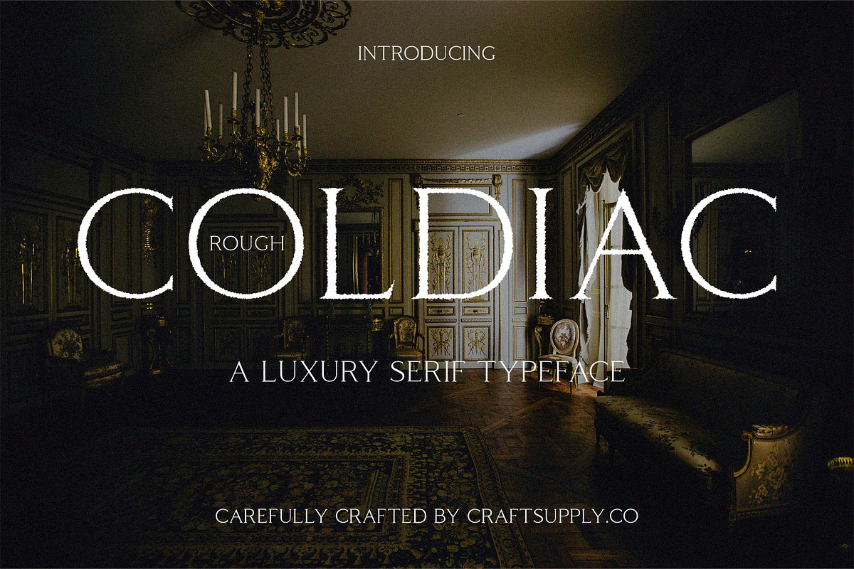 Coldiac Rough, a Serif Font by Craft Supply Co. (Photo 1 of 8)