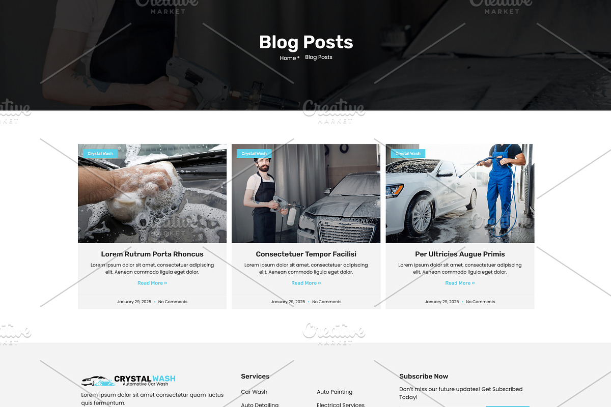 Car Wash & Auto Mechanic Template, a WordPress Template by HasnainDEV (Photo 4 of 5)