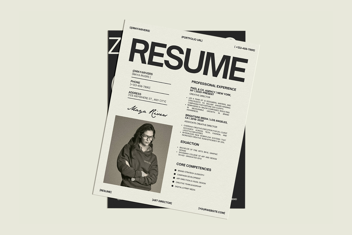 10 Resume bundle Canva Template, a Presentation Template by Amaré Creative (Photo 8 of 9)