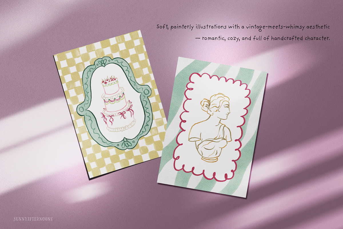 Painterly Whimsy Summer Party Icons, an Illustration by SunnyAfternoons (Photo 5 of 13)