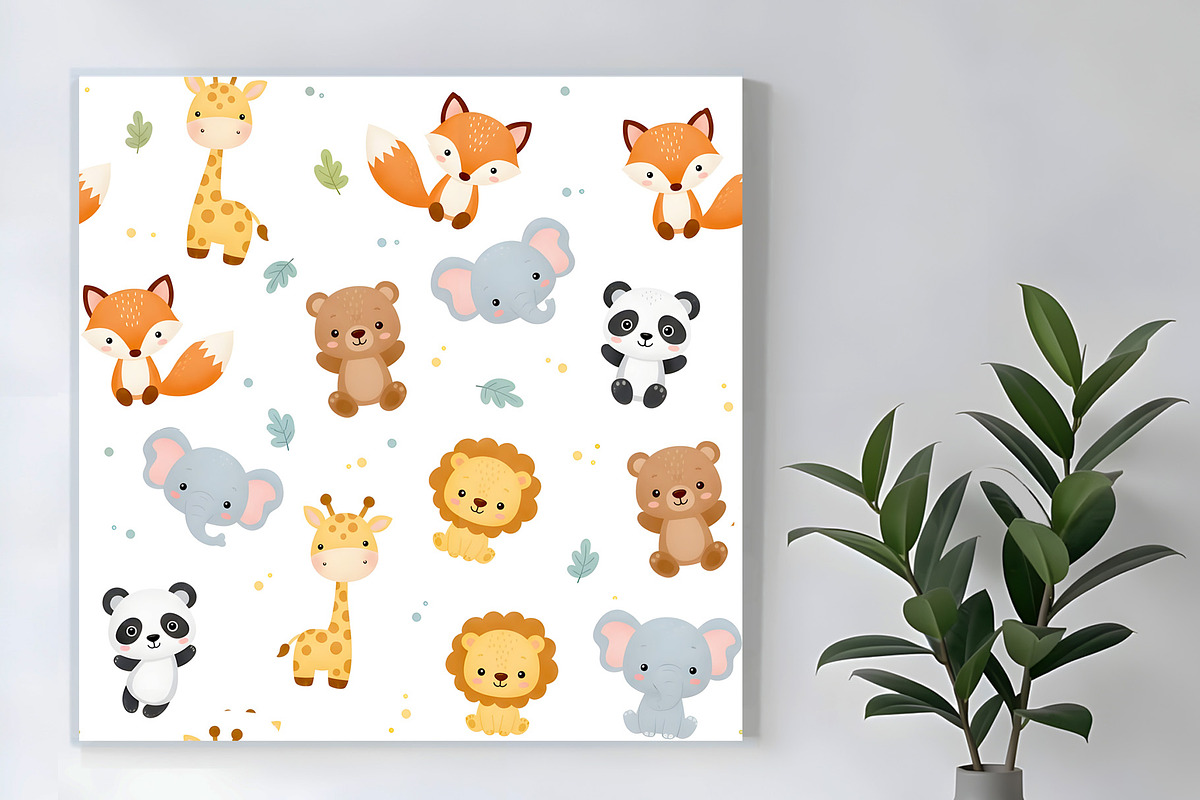 Cute Children's Animal Print, a Pattern Graphic by Sharon Schwalbe (Photo 1 of 6)