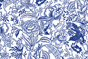 Vintage Peony Floral - Pattern